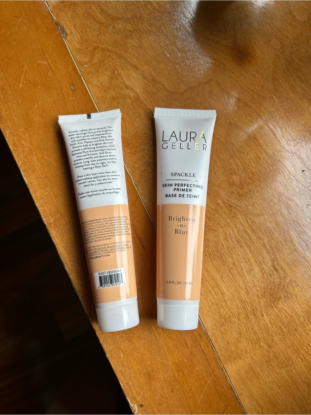 Laura Geller Spackle Skin Perfecting Primer Brighten-n-Blur-2 for$30